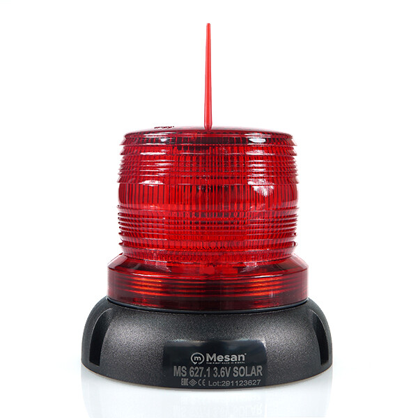 [T8863] Ø110 SOLAR LED MULTİFONKSİYON İKAZ LAMBA KUŞ SAVARLI MS 627.1 3.6V SOLAR
