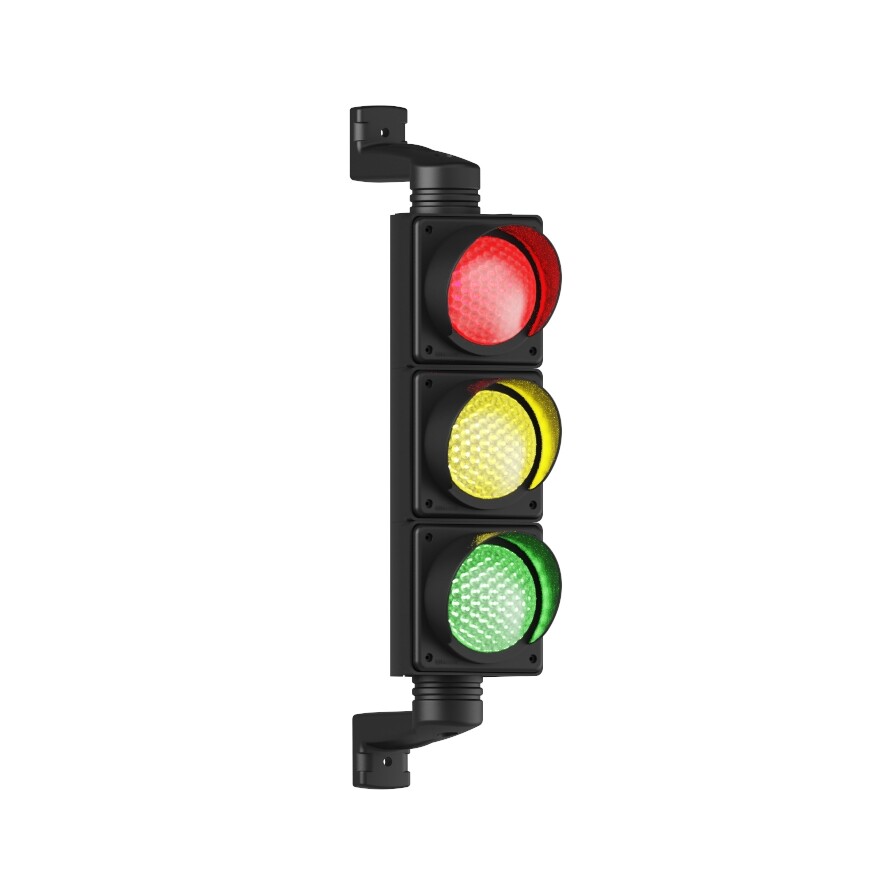 Ø100MM LEDLİ ÜÇLÜ TRAFİK LAMBASI