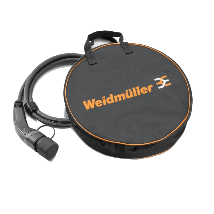 [CA-T2T2-5M-22/3P-R-BBG] WEIDMUELLER CA-T2T2-5M-22/3P-R-BBG 22 KW T2 SOKET ARAÇ ŞARJ KABLOSU 5M