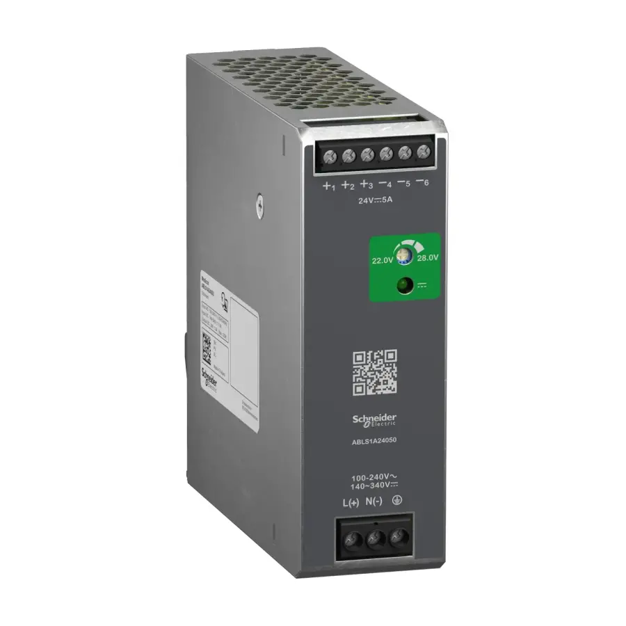 [ABLS1A24050] SCHNEIDER ABLS1A24050 100-240VAC 24V 5A TEK FAZ OPTİMİZE EDİLMİŞ GÜÇ KAYNAĞI