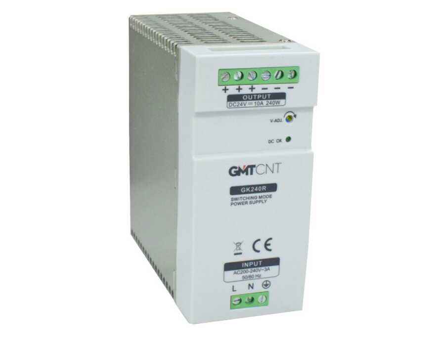 [GK240R] GMT GK240R GK240R 220VAC GİRİŞ 24VDC ÇIKIŞ 10 A GÜÇ KAYNAĞI