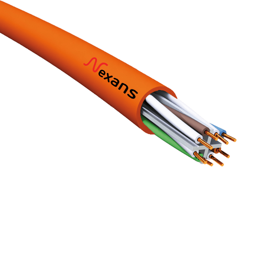 [10518822] NEXANS 10518822 CAT.6 UTP LSZH 4*2*23 AWG HAL.FREE KABLO(TURUNCU) 500 METRE