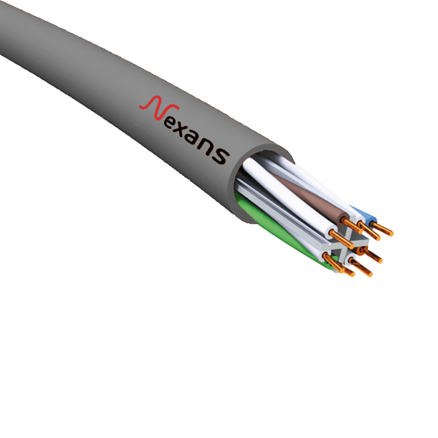 [NEXANS DATA 012] NEXANS NEXANS DATA 012 CAT.6 UTP LSZH 4*2*23 AWG HAL.FREE KABLO(GRİ)