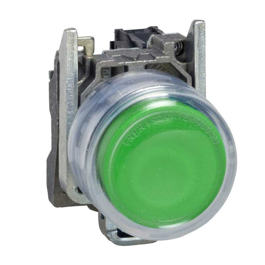[XB4BP31] SCHNEIDER XB4BP31 22 MM YEŞİL YAYLI METAL BUTON