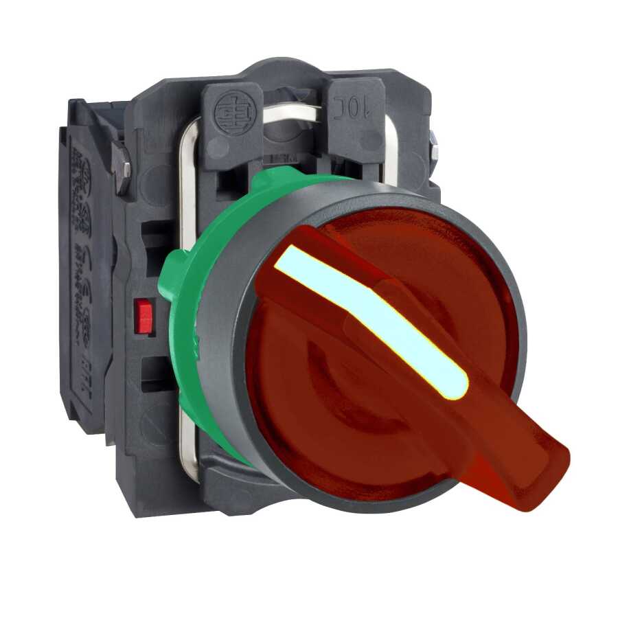SCHNEIDER XB5AK124M5 XB5AK124M5 KIRMIZI 22mm 230 VAC PLS.LED MAN.BUT.