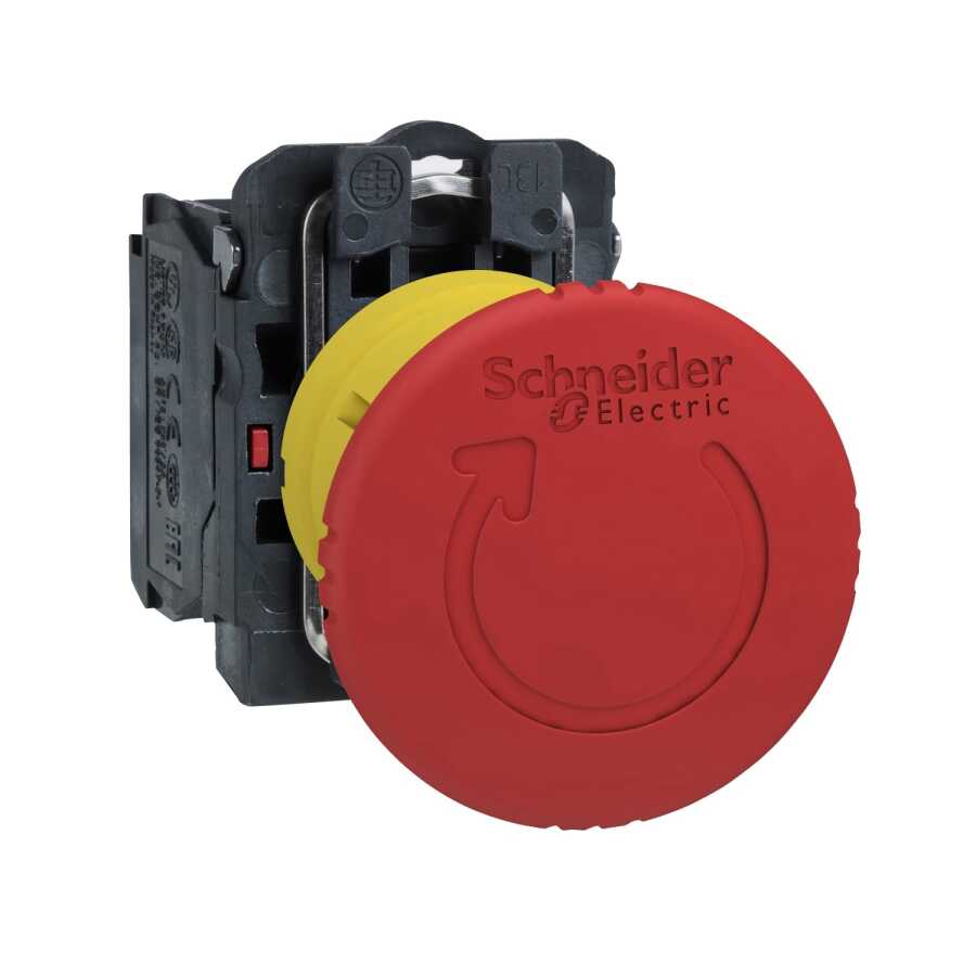 [XB5AS8442] SCHNEIDER XB5AS8442 KIRMIZI 40mm PLASTİK MANTAR KAFALI BUTON