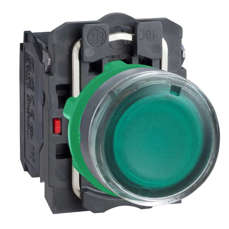 SCHNEIDER XB5AW33M5 XB5AW33M5 YEŞİL 220 V AC 22 mm IŞIKLI YAYLI BUTON