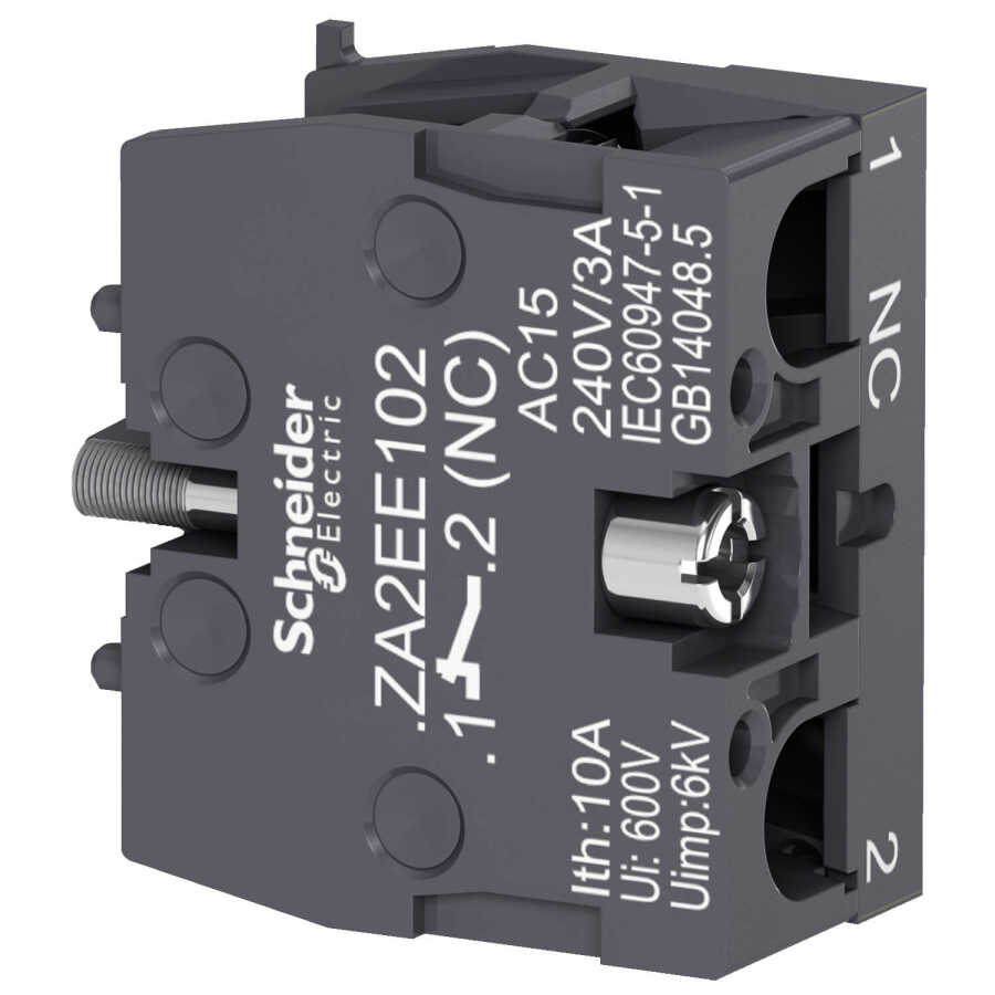 [ZA2EE102] SCHNEIDER ZA2EE102 22 MM BUTON İÇİN 1NK KONTAK BLOK