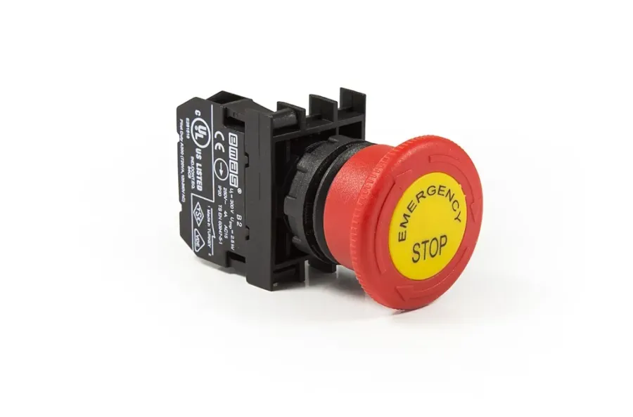 [B200EE] EMAS B200EE B200E-E ACİL STOP BUTONU ETİKETLİ