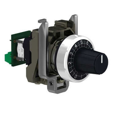 SCHNEIDER XB4BD912R4K7 XB4BD912R4K7 METAL SERİ 22mm SİYAH MANDAL BUTON1NA