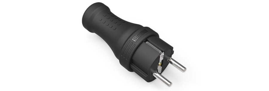 [EKS116F] EMAS EKS116F 2P+E MONOFAZE 16A KAUÇUK DÜZ FİŞ PRİZ