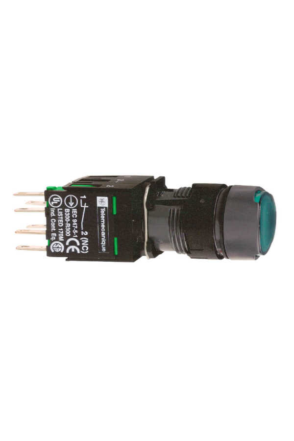 SCHNEIDER XB6AF3B1B XB6AF3B1B YEŞİL LETLİ IŞIKLI KALICI DAİRE BUTON