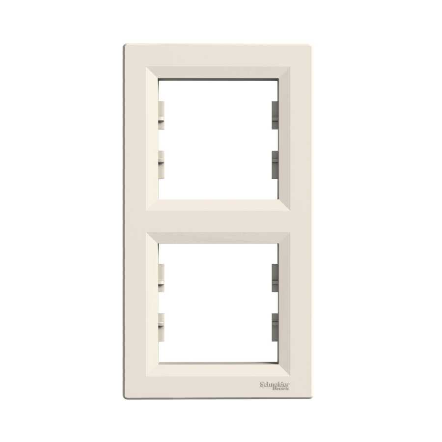 [EPH5810223] SCHNEIDER EPH5810223 ASFORA İKİLİ ÇERÇEVE DİKEY KREM