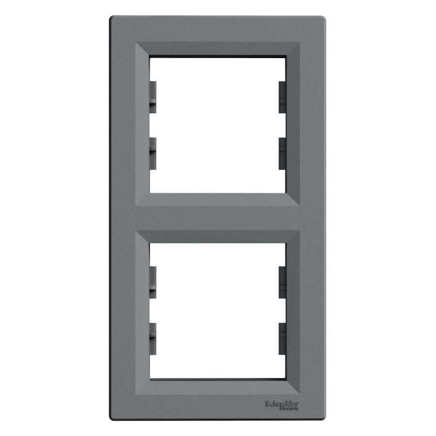 [EPH5810262] SCHNEIDER EPH5810262 ASFORA İKİLİ ÇERÇEVE DİKEY ÇELİK