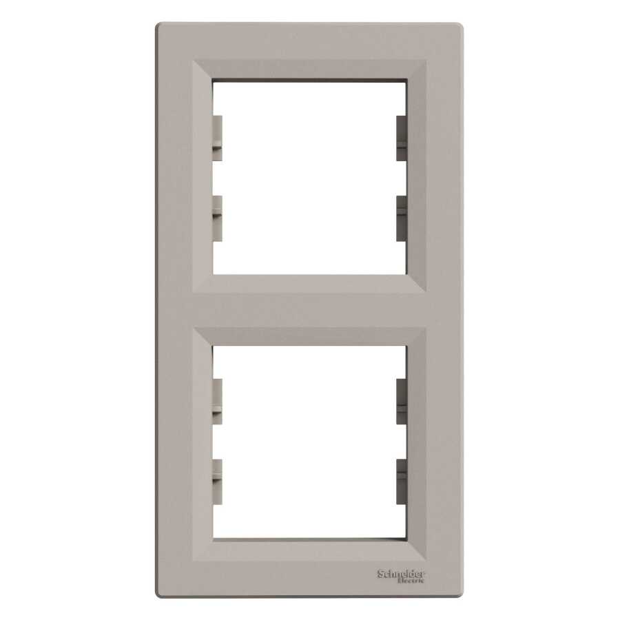 [EPH5810269] SCHNEIDER EPH5810269 ASFORA İKİLİ ÇERÇEVE DİKEY BRONZ