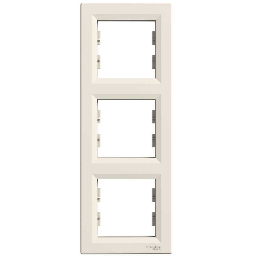 [EPH5810323] SCHNEIDER EPH5810323 ASFORA ÜÇLÜ ÇERÇEVE DİKEY KREM
