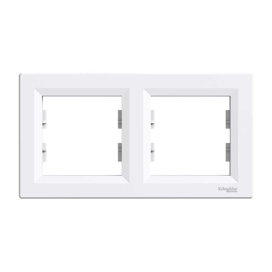 [EPH5800221] SCHNEIDER EPH5800221 ASFORA İKİLİ ÇERÇEVE YATAY BEYAZ