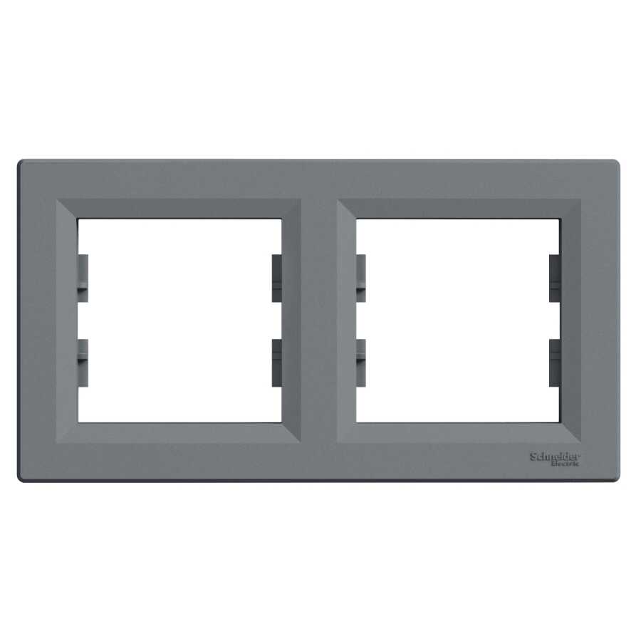 [EPH5800262] SCHNEIDER EPH5800262 ASFORA İKİLİ ÇERÇEVE YATAY ÇELİK
