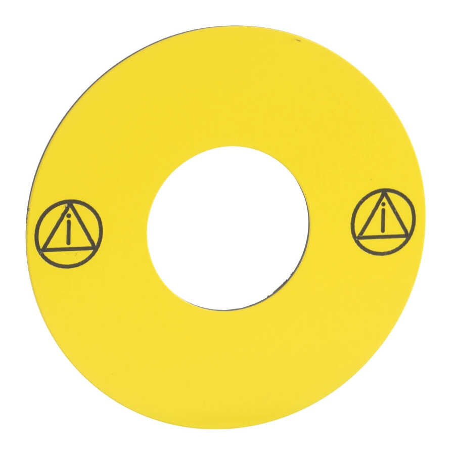 SCHNEIDER ZB6Y7001 ZB6Y7001 45mm ACİL DURDURMA ETİKETİ