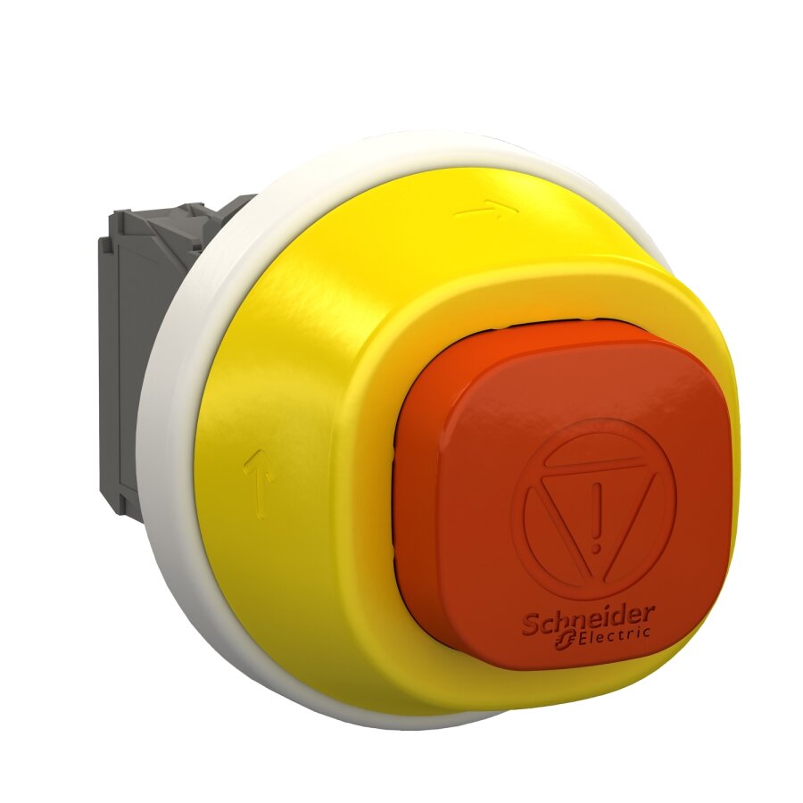SCHNEIDER XB5AS84W3B5 22 MM 24 VAC/DC LEDLİ YAYLI BUTON BEYAZ/KIRMIZI
