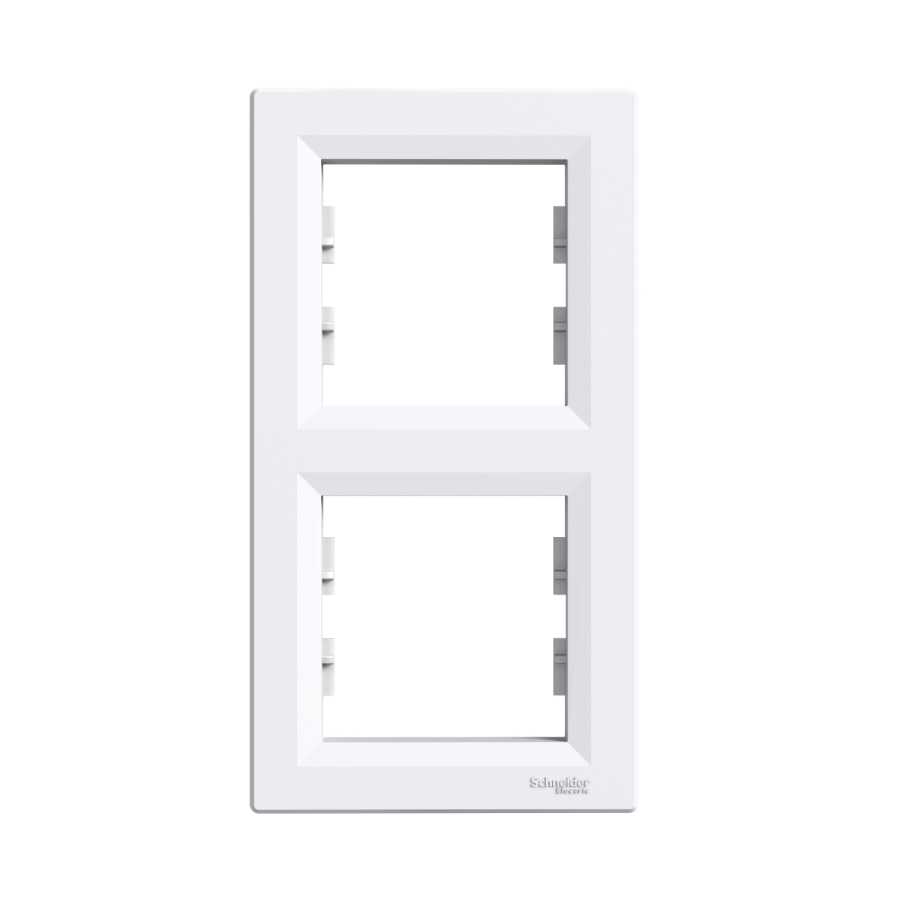 [EPH5810221] SCHNEIDER EPH5810221 ASFORA İKİLİ ÇERÇEVE DİKEY BEYAZ