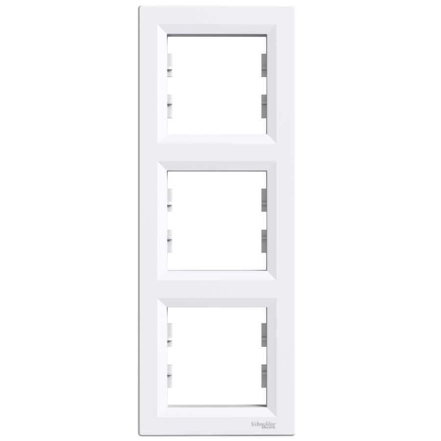 SCHNEIDER EPH5810321 ASFORA ÜÇLÜ ÇERÇEVE DİKEY BEYAZ