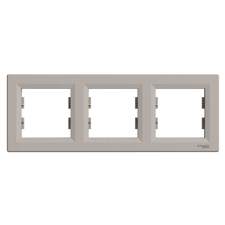 [EPH5800369] SCHNEIDER EPH5800369 ASFORA ÜÇLÜ ÇERÇEVE YATAY BRONZ