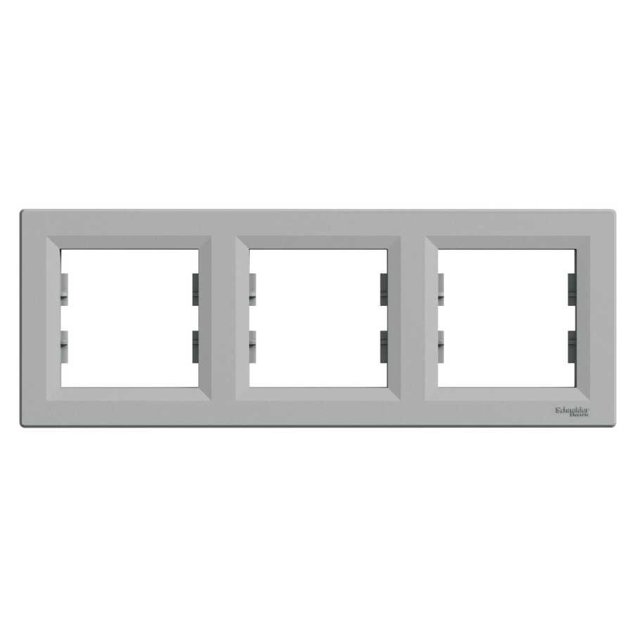 SCHNEIDER EPH5800361 ASFORA ÜÇLÜ ÇERÇEVE YATAY ALÜMİNYUM