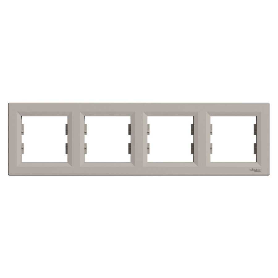 [EPH5800469] SCHNEIDER EPH5800469 ASFORA DÖRTLÜ ÇERÇEVE YATAY BRONZ