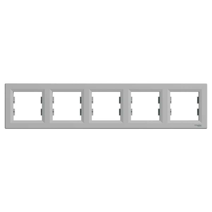 SCHNEIDER EPH5800561 ASFORA BEŞLİ ÇERÇEVE YATAY ALÜMİNYUM