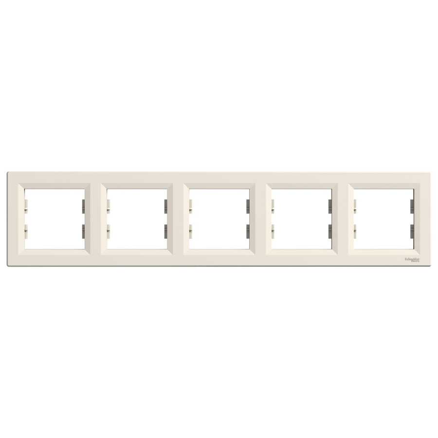 [EPH5800523] SCHNEIDER EPH5800523 ASFORA BEŞLİ ÇERÇEVE YATAY KREM
