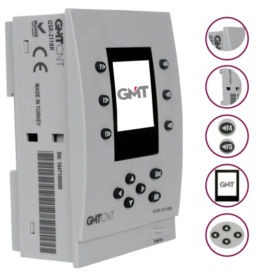 [GSR-164R] GMT GSR-164R GSR 164R 24VDC 6 GİRİŞ/4 ÇIKIŞ AKILLI RÖLE