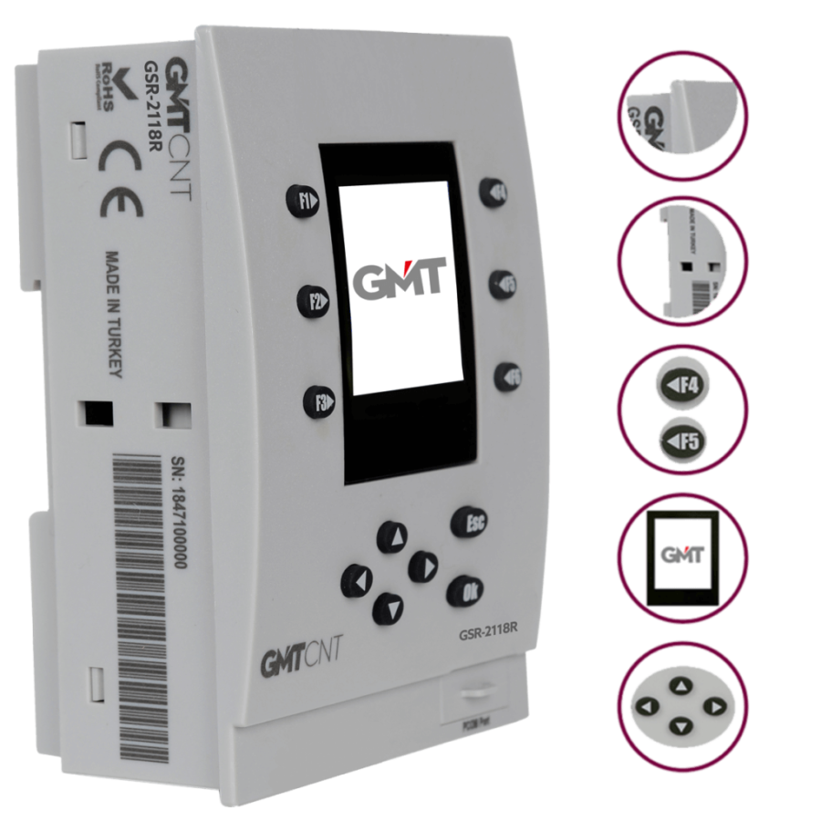 [GSR-2118R] GMT GSR-2118R 24 VDC 11 GİRİŞ/8 ÇIKIŞ AKILLI RÖLE