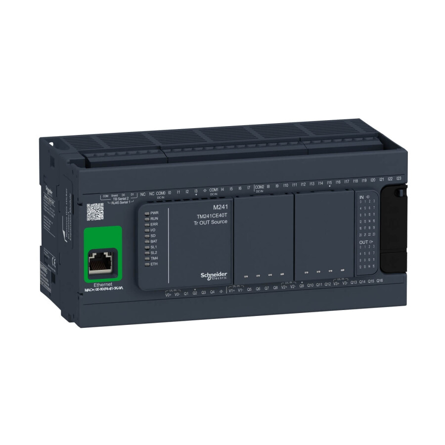 [TM241CE40T] SCHNEIDER TM241CE40T 24 VDC 24G/16Ç TRANSİSTÖR ÇIKIŞLI PLC