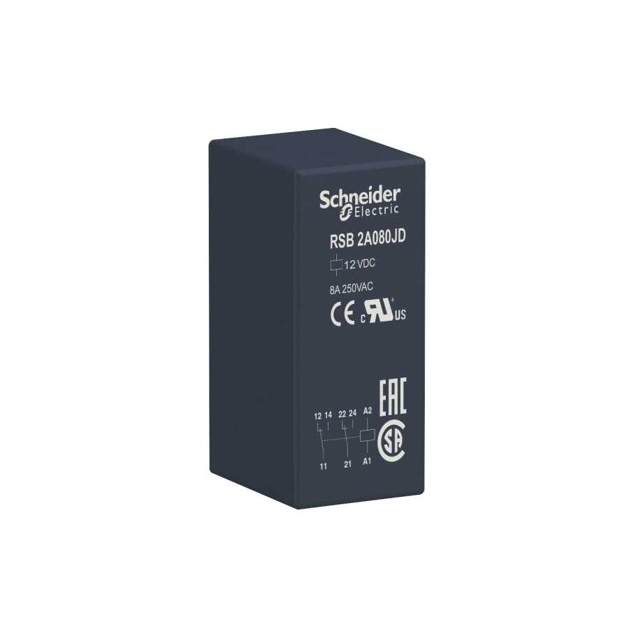 [RSB2A080JD] SCHNEIDER RSB2A080JD RSB2A080JD 12VDC 2 KUTUPLU RÖLE