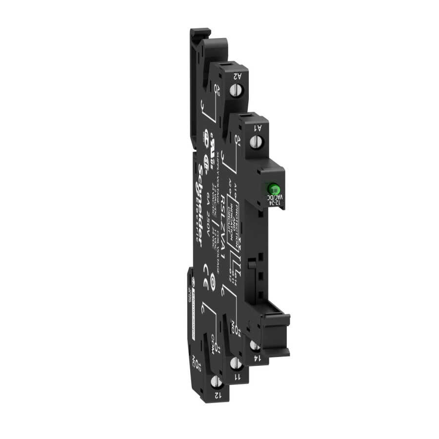 SCHNEIDER RSLZVA1 12-24 V AC/DC LED VE KORUMA DEVRELİ VİDALI SOKET