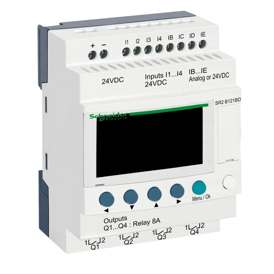 SCHNEIDER SR2B121BD 8 GİRİŞ/4 ÇIKIŞ 24VDC AKILLI RÖLE