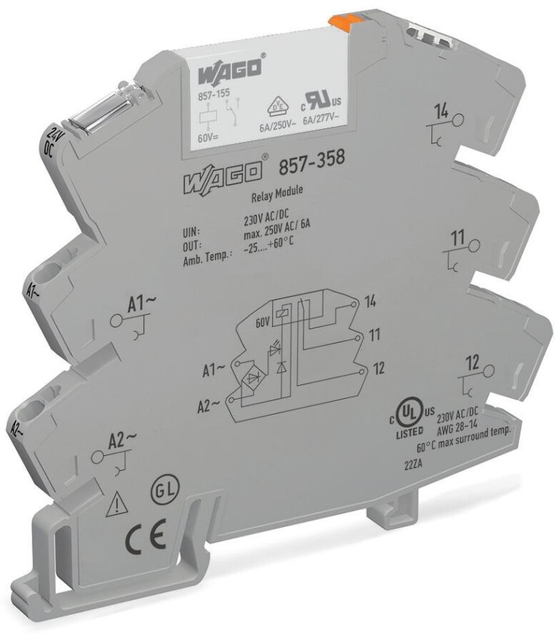 [857-358] WAGO 857-358 230 AC/DC JUMPFLEX SLİM RÖLE 6A 6MM