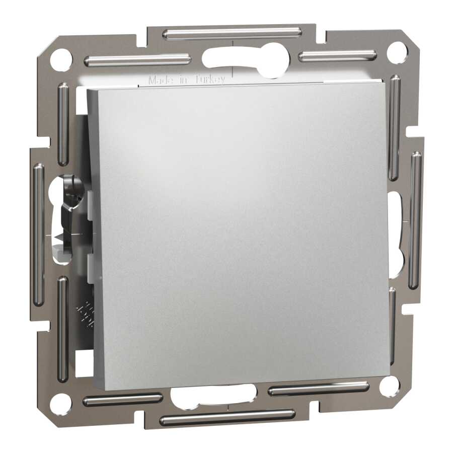 [EPH0700161] SCHNEIDER EPH0700161 ASFORA ALÜMİNYUM ÇERÇEVESİZ LİHT ANAHTAR-BUTON PRİZ