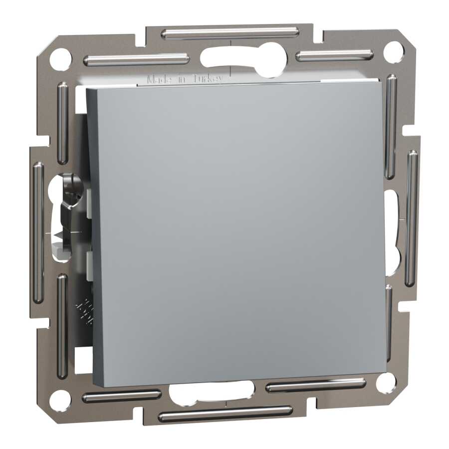 [EPH0700162] SCHNEIDER EPH0700162 ASFORA ÇELİK ÇERÇEVESİZ LİHT ANAHTAR-BUTON PRİZ