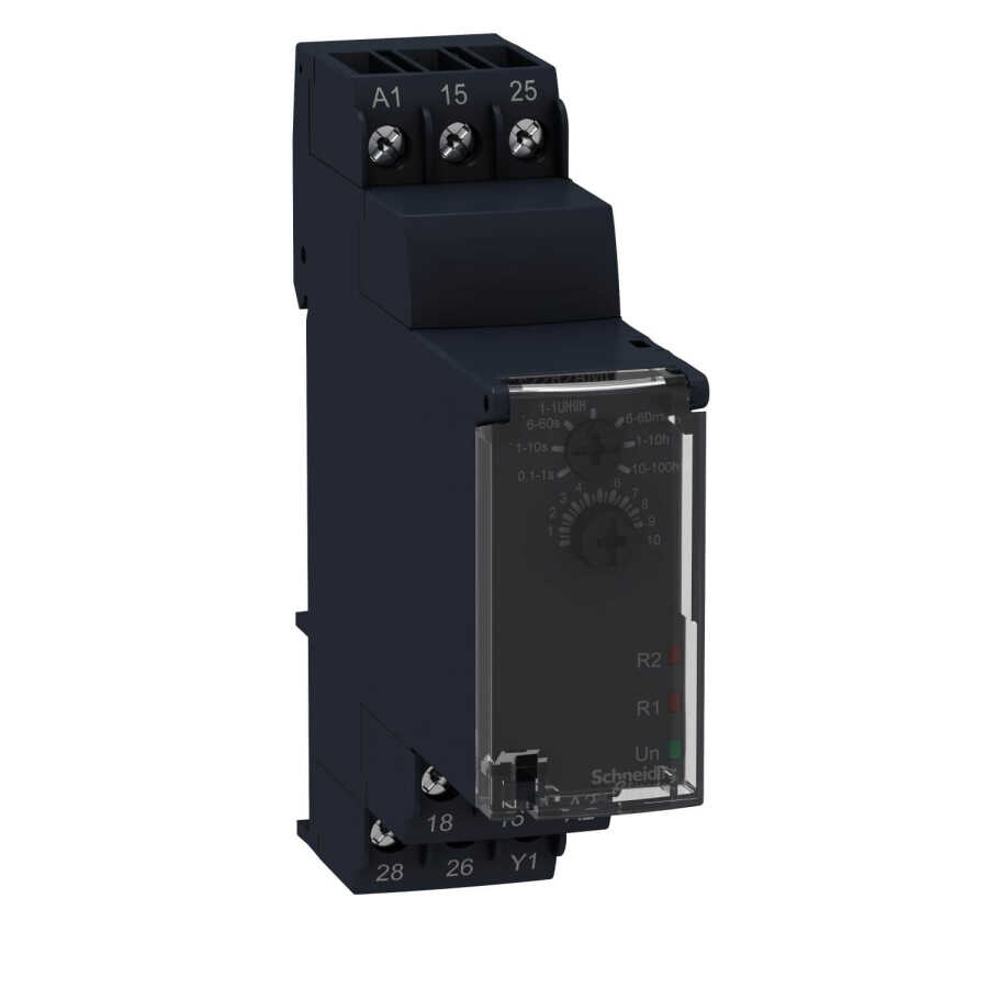 SCHNEIDER RE22R2AMU RE22R2AMU 24VDC/24-240 VAC AÇMA GECİKME ZAMAN RÖLE
