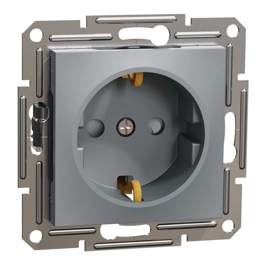 [EPH2900262] SCHNEIDER EPH2900262 ASFORA 16A ÇERÇEVESİZ ÇELİK ÇOCUK KORUMALI TOPRAKLI PRİZ