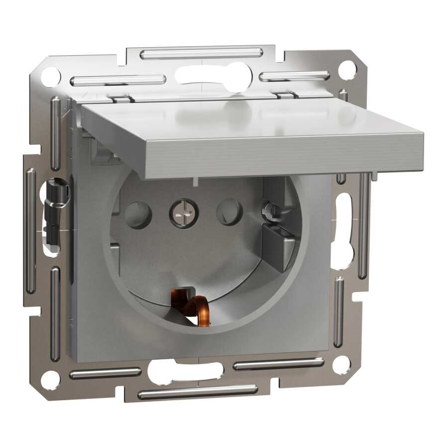 [EPH3100161] SCHNEIDER EPH3100161 ASFORA 16A ALÜMİNYUM KAPAKLI TOPRAKLI PRİZ