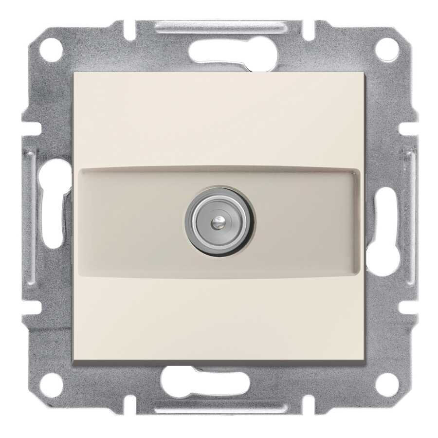 SCHNEIDER EPH3270123 ASFORA KREM 1 dB SONLU ÇERÇEVESİZ TV PRİZİ