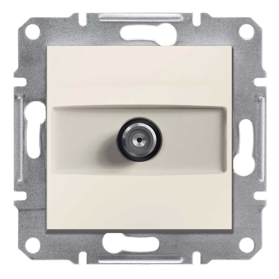 SCHENIDER EPH3770123 ASFORA KREM ÇERÇEVESİZ 1dB UYDU SAT PRİZ