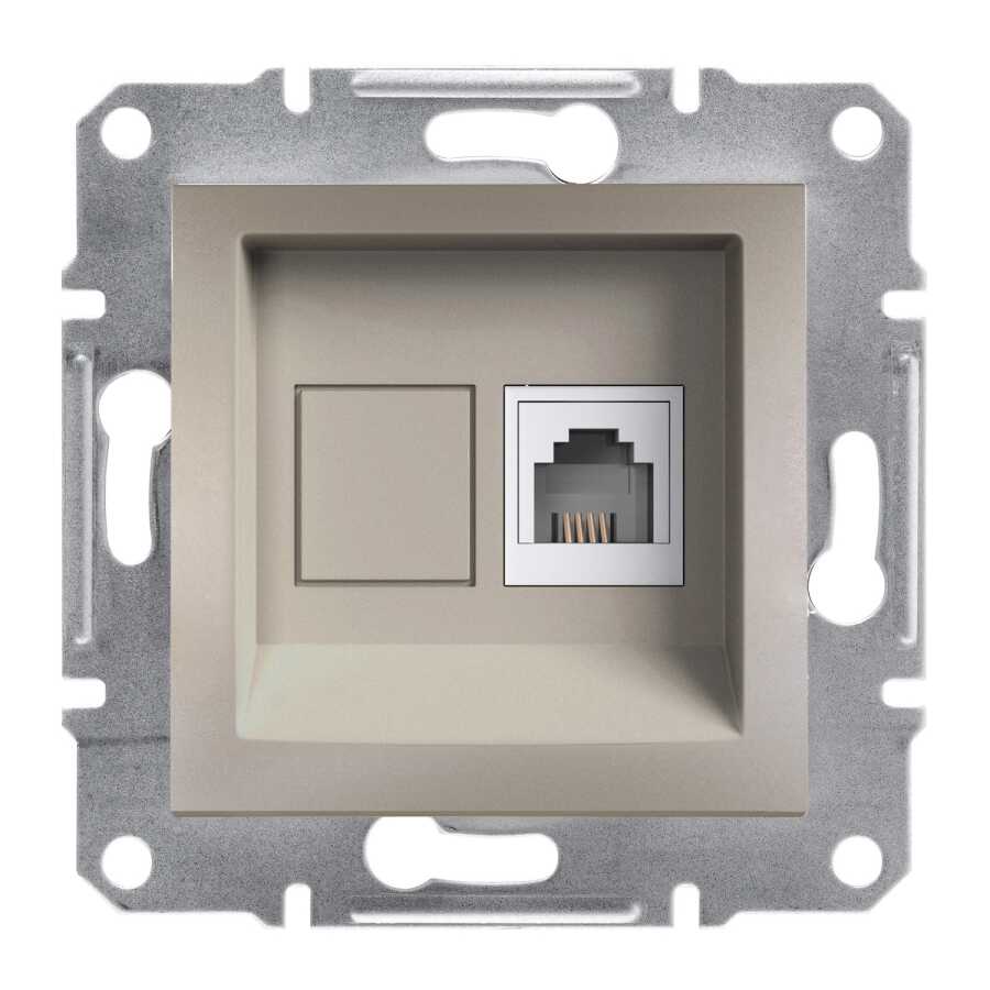 [EPH4100169] SCHNEIDER EPH4100169 ASFORA TEKLİ BRONZ ÇERÇEVESİZ RJ11 ÇIKIŞLI TELEFON PRİZİ
