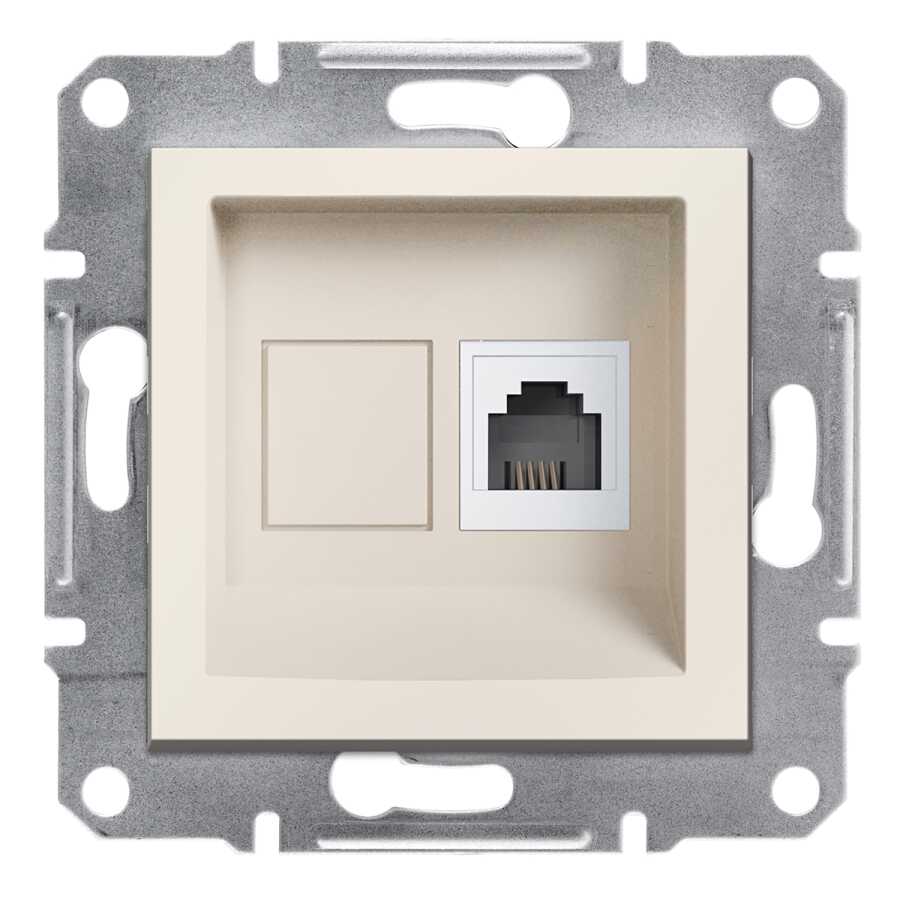[EPH4170123] SCHNEIDER EPH4170123 ASFORA TEKLİ KREM ÇERÇEVESİZ RJ11 ÇIKIŞLI TELEFON PRİZİ