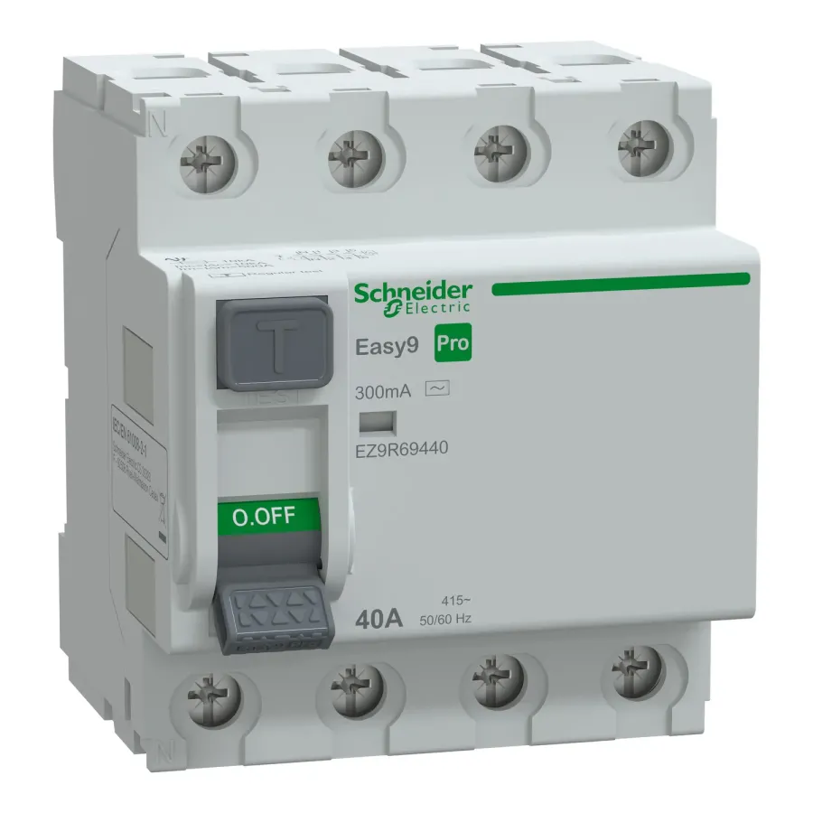 [EZ9R69440] SCHNEIDER EZ9R69440 EASY 9 PRO 4P 40A 300mA AC TİP KAÇAK AKIM RÖLESİ
