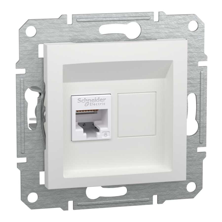 [EPH4770121] SCHNEIDER EPH4770121 ASFORA TEKLİ BEYAZ ÇERÇEVESİZ RJ45 CAT6 DATA UTP PRİZ