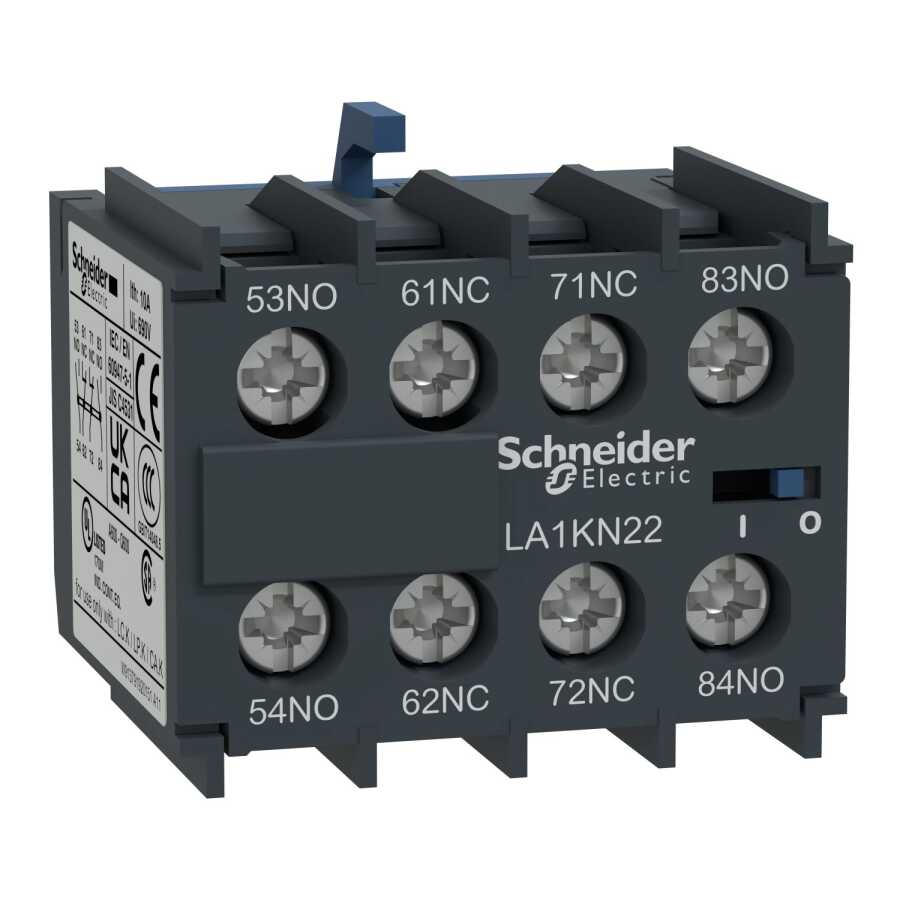 [LA1KN22] SCHNEIDER LA1KN22 2NA+2NK YARDIMCI KONTAK BLOĞU VİDA BAĞLANTILI